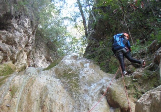 Rappel con agua